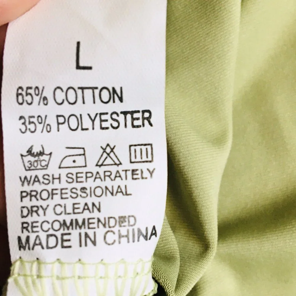 Womens Sexy Halter Bodycon Dress with Sleeve‎ Tie-up Front Midi Size Large Green - Picture 8 of 8